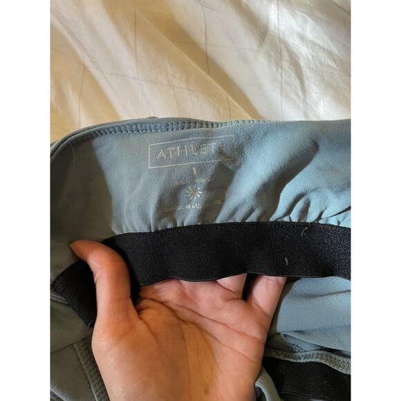 Athleta Dress Women's 0 Modra Gray Green Halter Built in Bra Yoga Bodycon - Picture 4 of 7